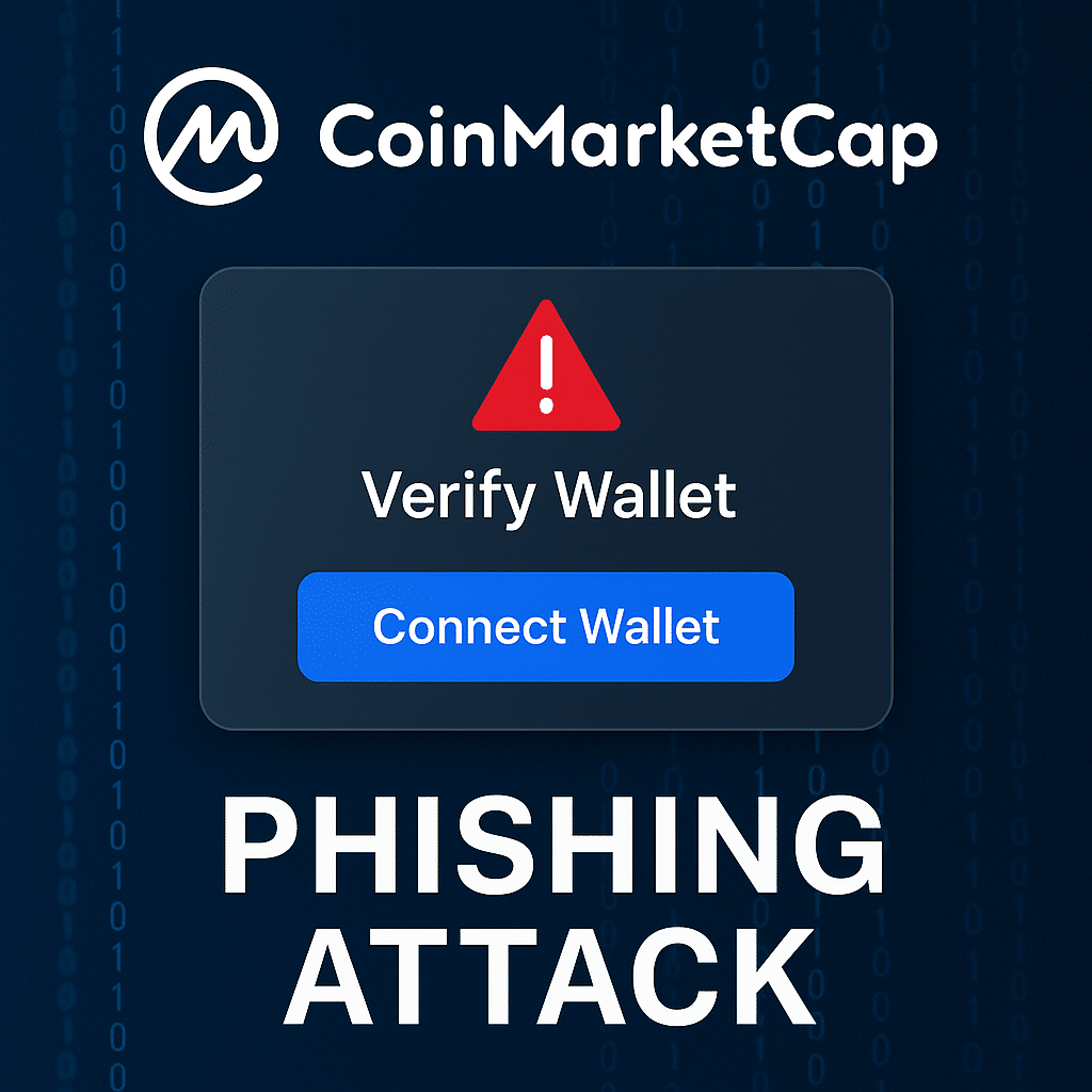 CoinMarketCap ciblé par une attaque de phishing : une alerte de sécurité pour l’écosystème crypto